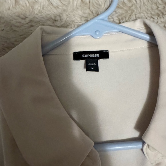 Express Cream Ruched Blouse - Picture 2 of 2